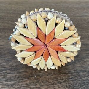Vintage Wooden Coin Purse